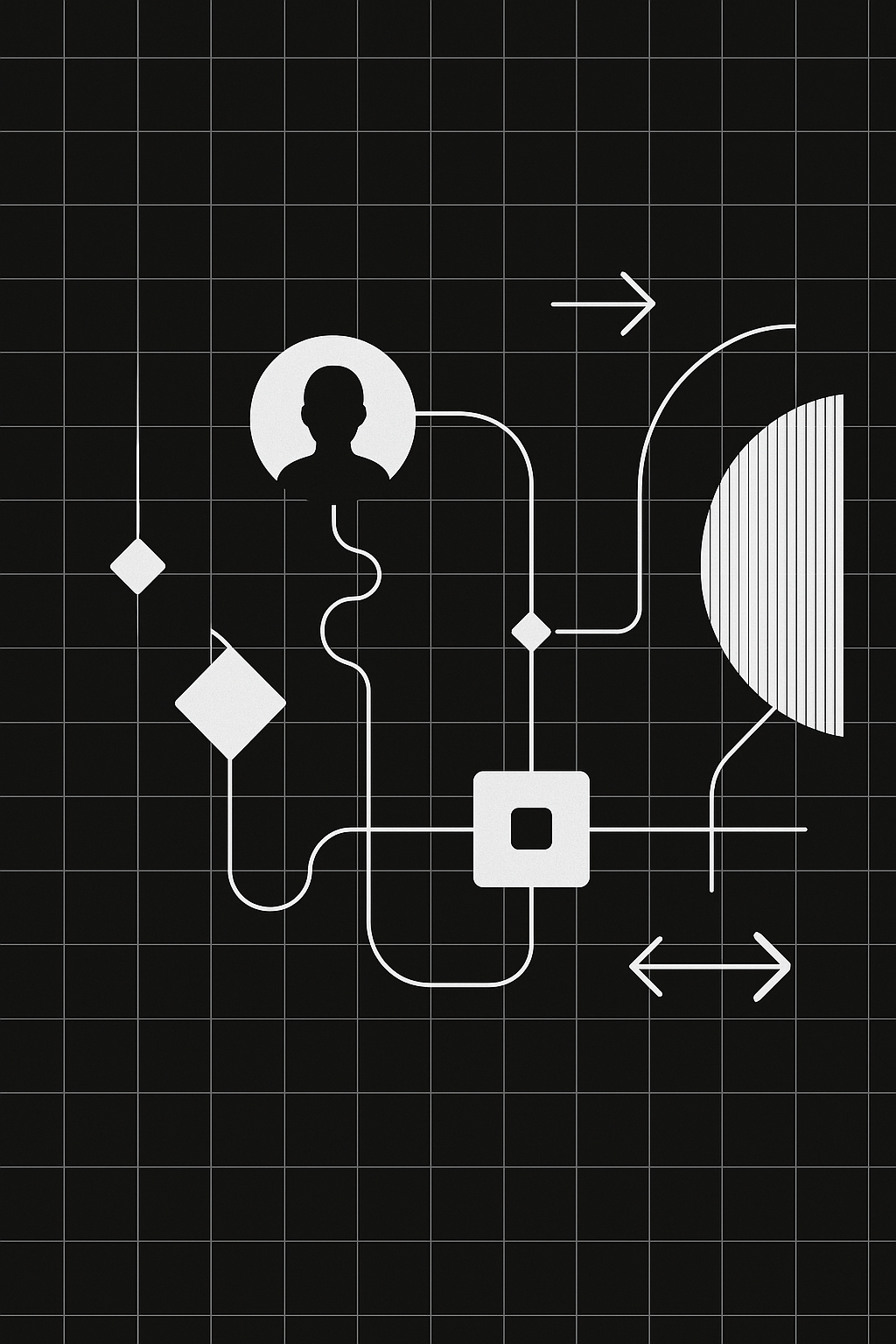 Customer journey mapping illustration